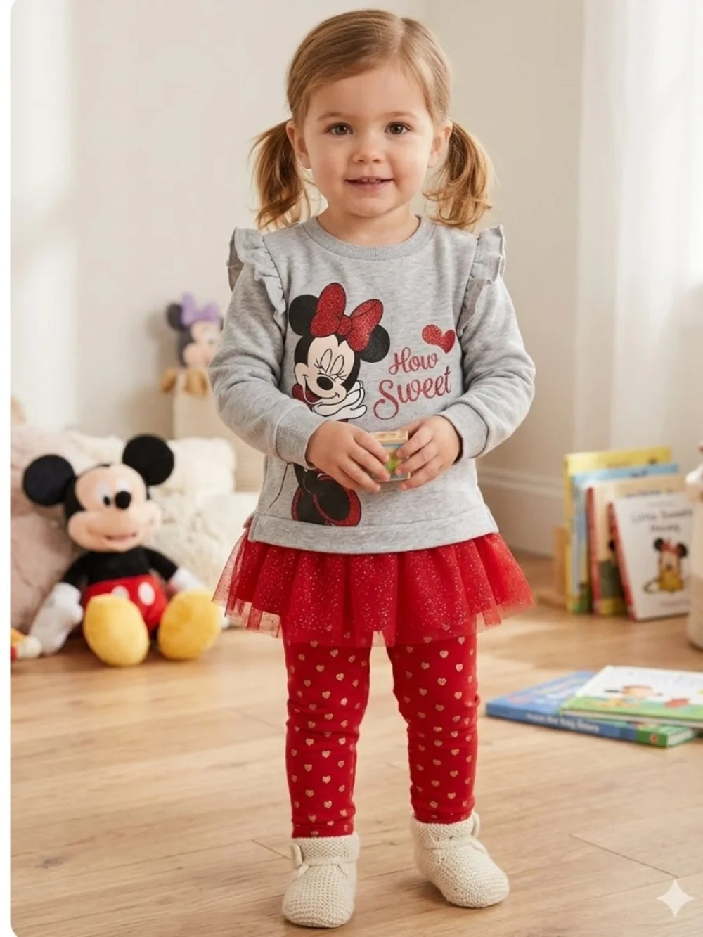 EUC How Sweet Minnie Mouse Set Size 24 Months